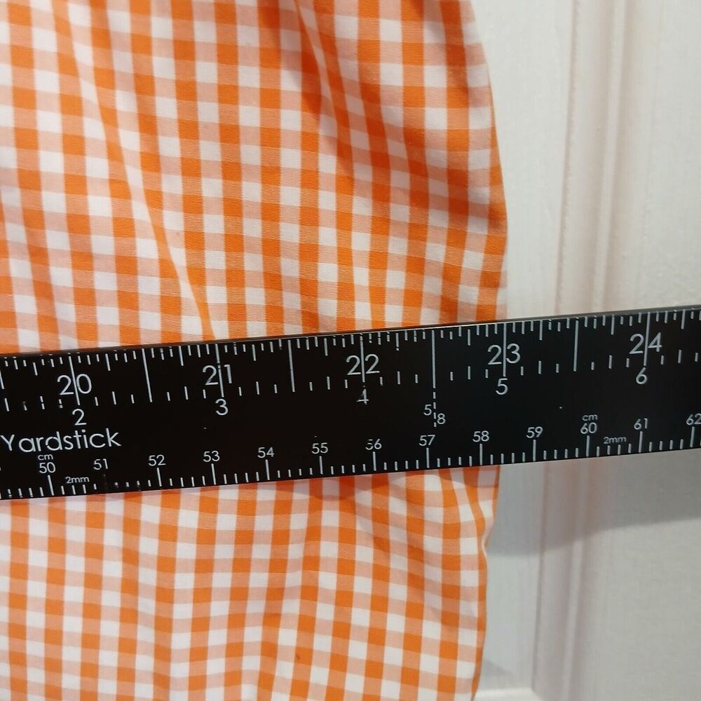 Tommy Bahama Dress Shirt Men L Orange Check Long Sleeve Button Up Pima Cotton - Picture 11 of 15